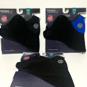 THERMA XXX Fleece Lined Thermal Black and Blue Face Mask Lot of 3